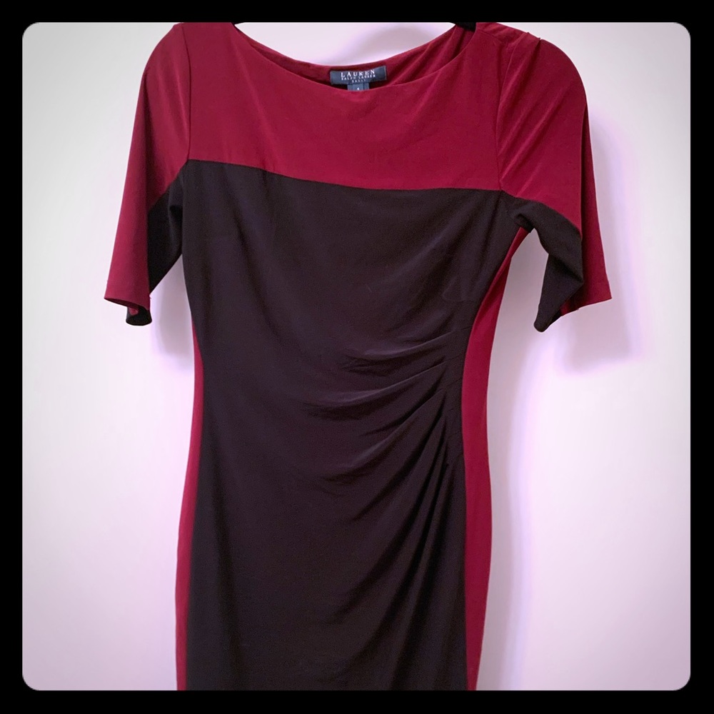 Ralph Lauren Black/Burgandy Cinched side